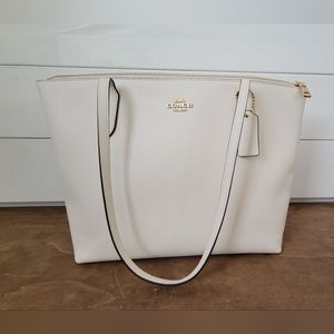 Cream Coach Purse